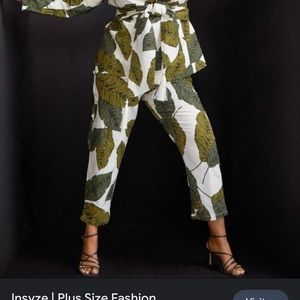 ELOQUII tropical print pants 16